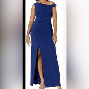 long slit formal wedding guest Adrianna Papell size 6